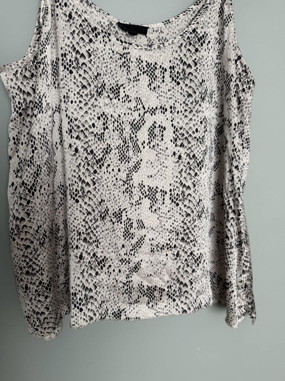 ATM Anthony Thomas Melillo 100% Silk Snakeskin Print Camisole Tank Pavement/Haze - Picture 6 of 14